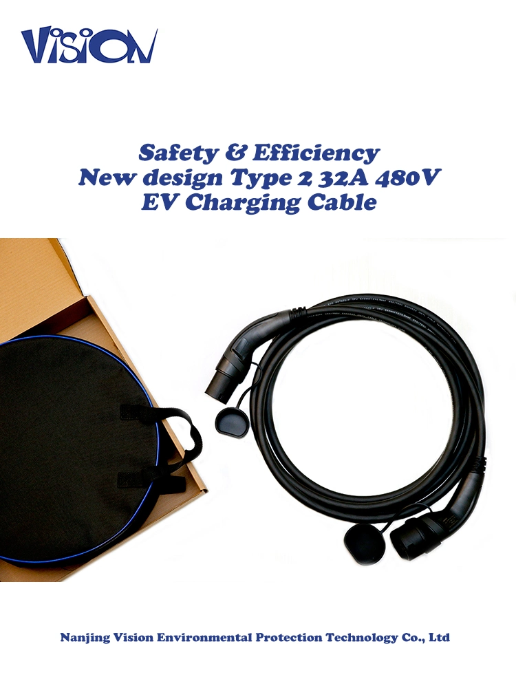 480V 32A Type 2 Gbt EV Charger Type 2 Electric Vehicle Charging Cable with Customized Logo