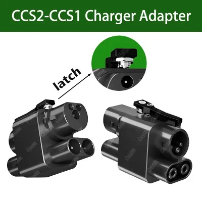 jusqu'à 250kwt Supercharger CCS2 à CCS1 Adaptateur Combo, Connecteur de Chargeur EV CCS Fast DC Charging