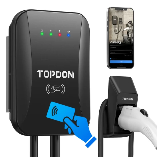Topdon Fabricant Ocpp Niveau Type 2 1 3 Phase 32A 16A 7kw 9.6kw 11kw 16kw 22kw Montage mural Pulseq AC Home Fast Charger Station Wallbox EV Chargeur de voiture électrique