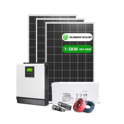 Système d'énergie solaire hors réseau 5kw Système d'énergie solaire complet Accueil Produits connexes à l'énergie solaire